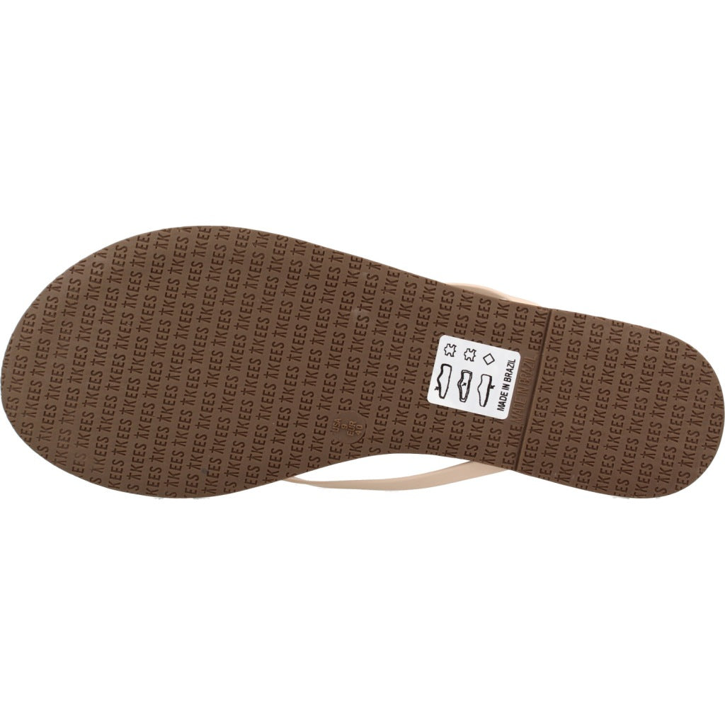 TKEES  SANDALIA PLANA  en color NUDE  (6)