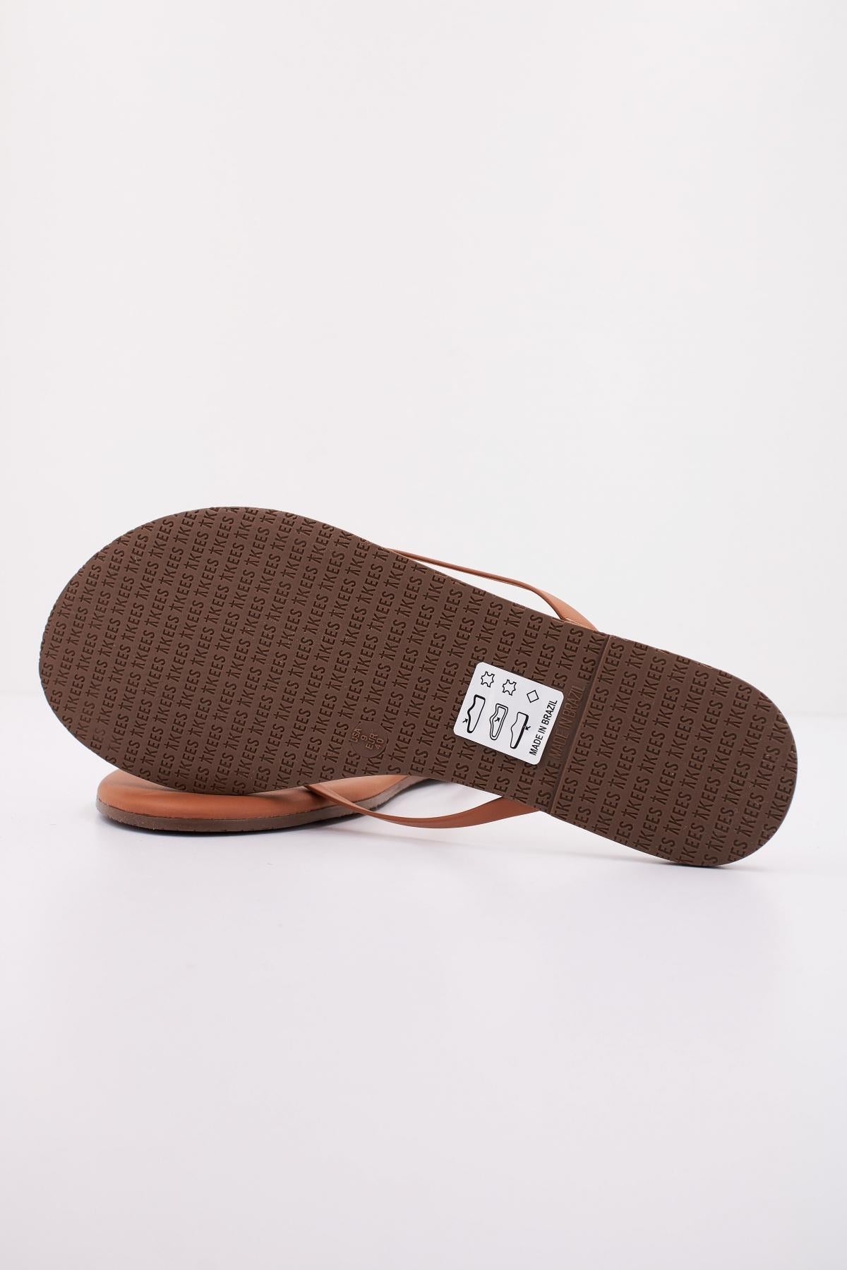 TKEES  SANDALIA PLANA  en color MARRON  (5)