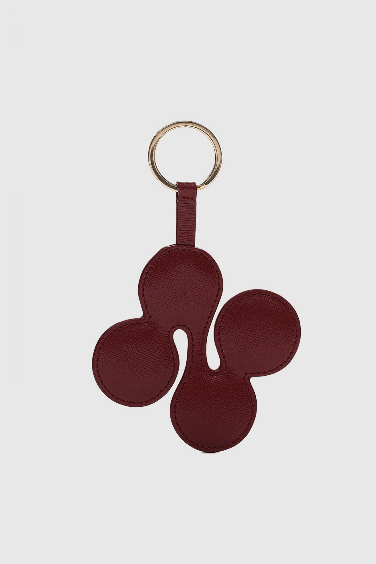 NUNOO LOGO KEYRING FLORENCE en color MARRON  (1)