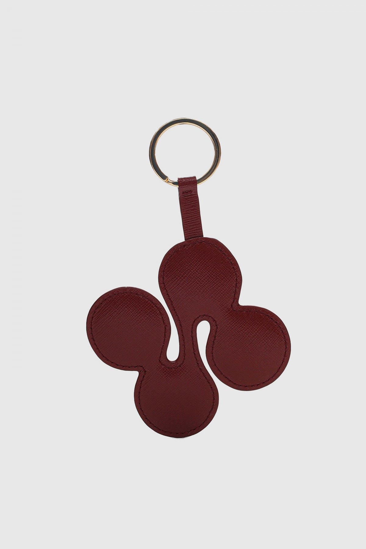 NUNOO LOGO KEYRING FLORENCE en color MARRON  (2)