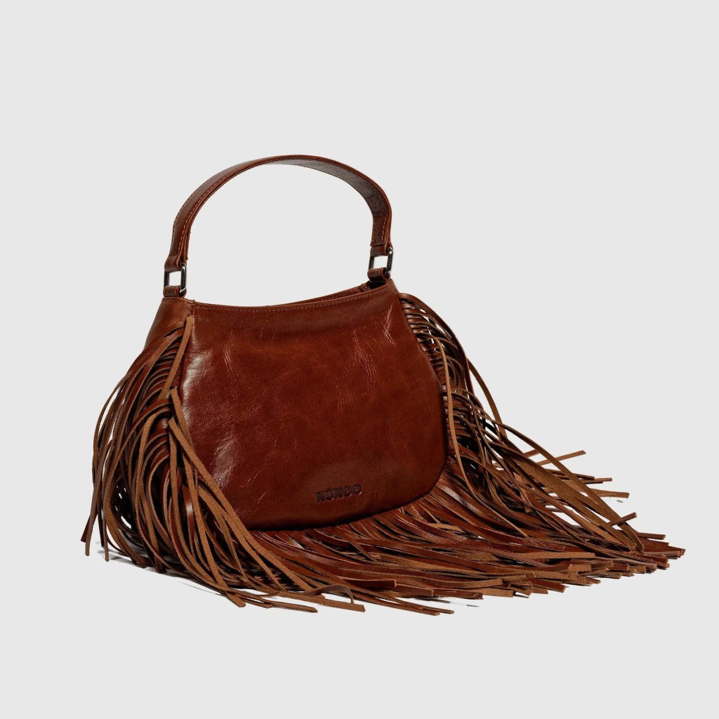 NUNOO BETTY FRINGE RIVER en color MARRON  (5)