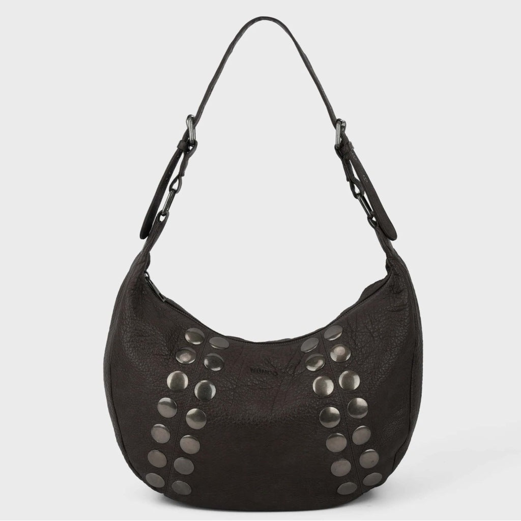 NUNOO  STELLA SMALL RIVET WASHE  en color MARRON  (4)