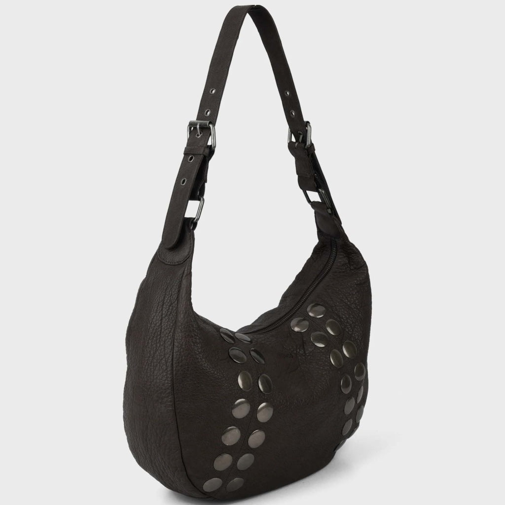 NUNOO  STELLA SMALL RIVET WASHE  en color MARRON  (6)