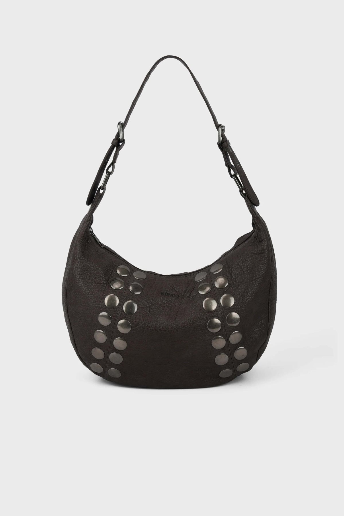 NUNOO  STELLA SMALL RIVET WASHE  en color MARRON  (1)