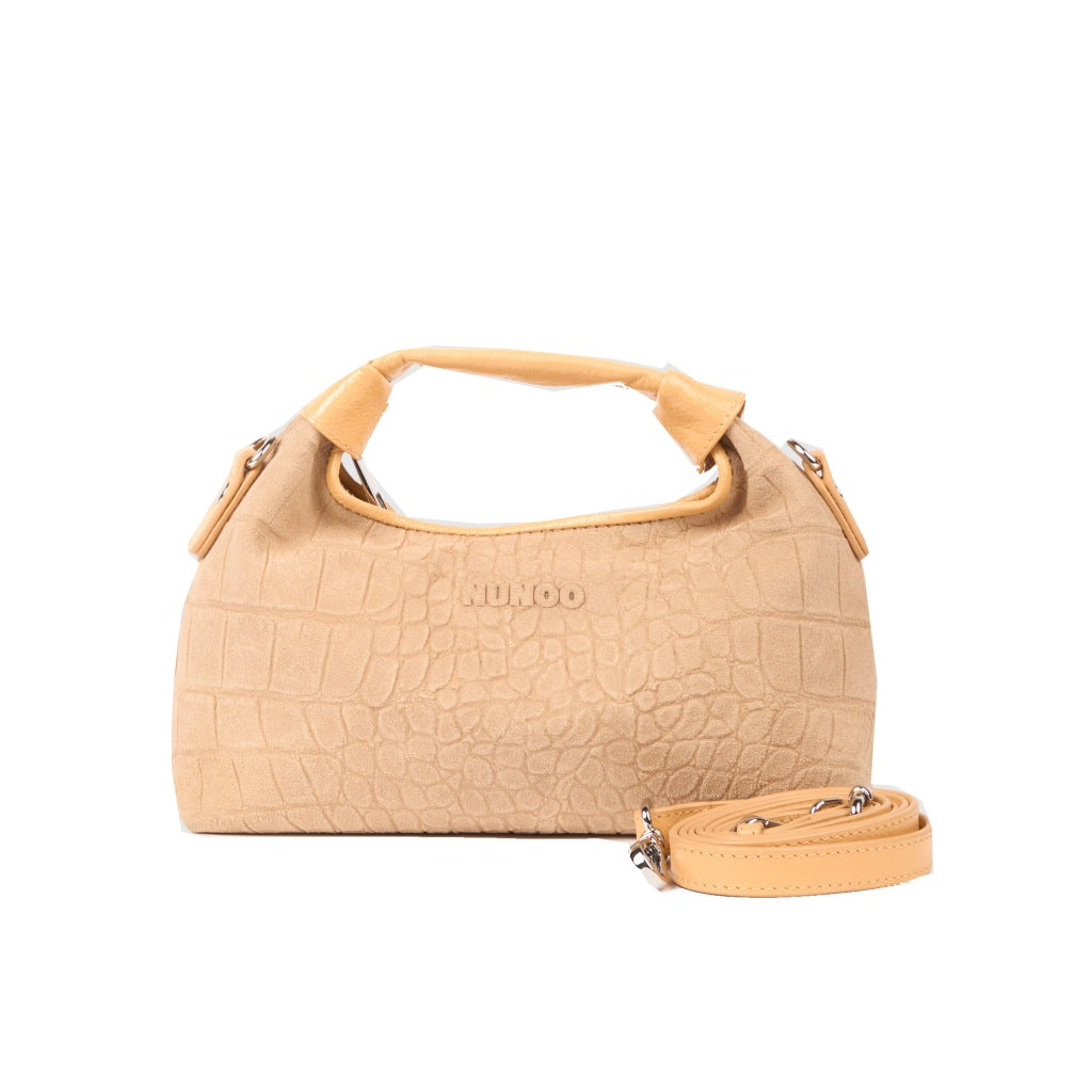 NUNOO NB MINI DANDY SCALE SUEDE en color MARRON CLARO  (4)