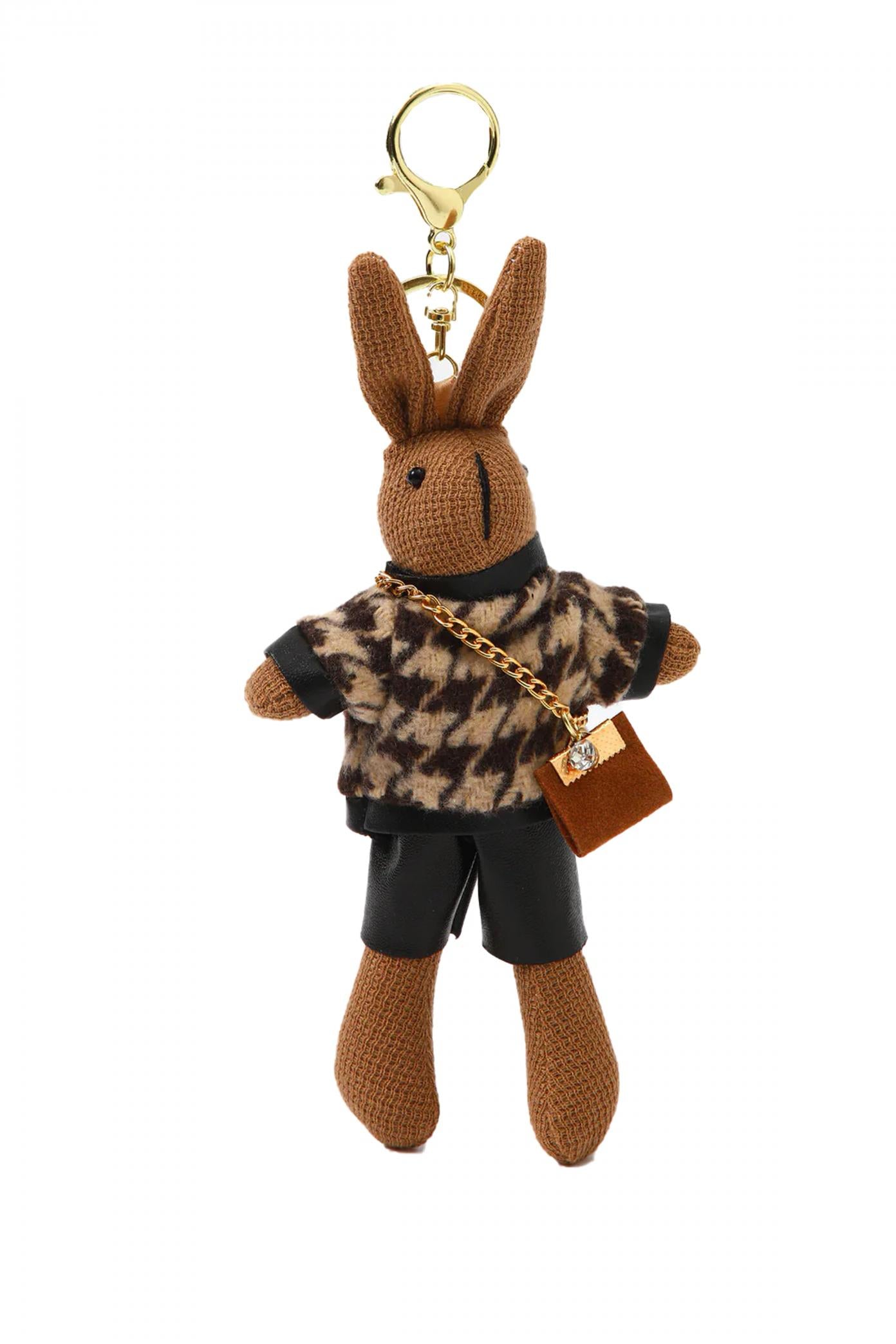STICKY BESTIE  TEDDY BAG CHARM en color MARRON  (1)