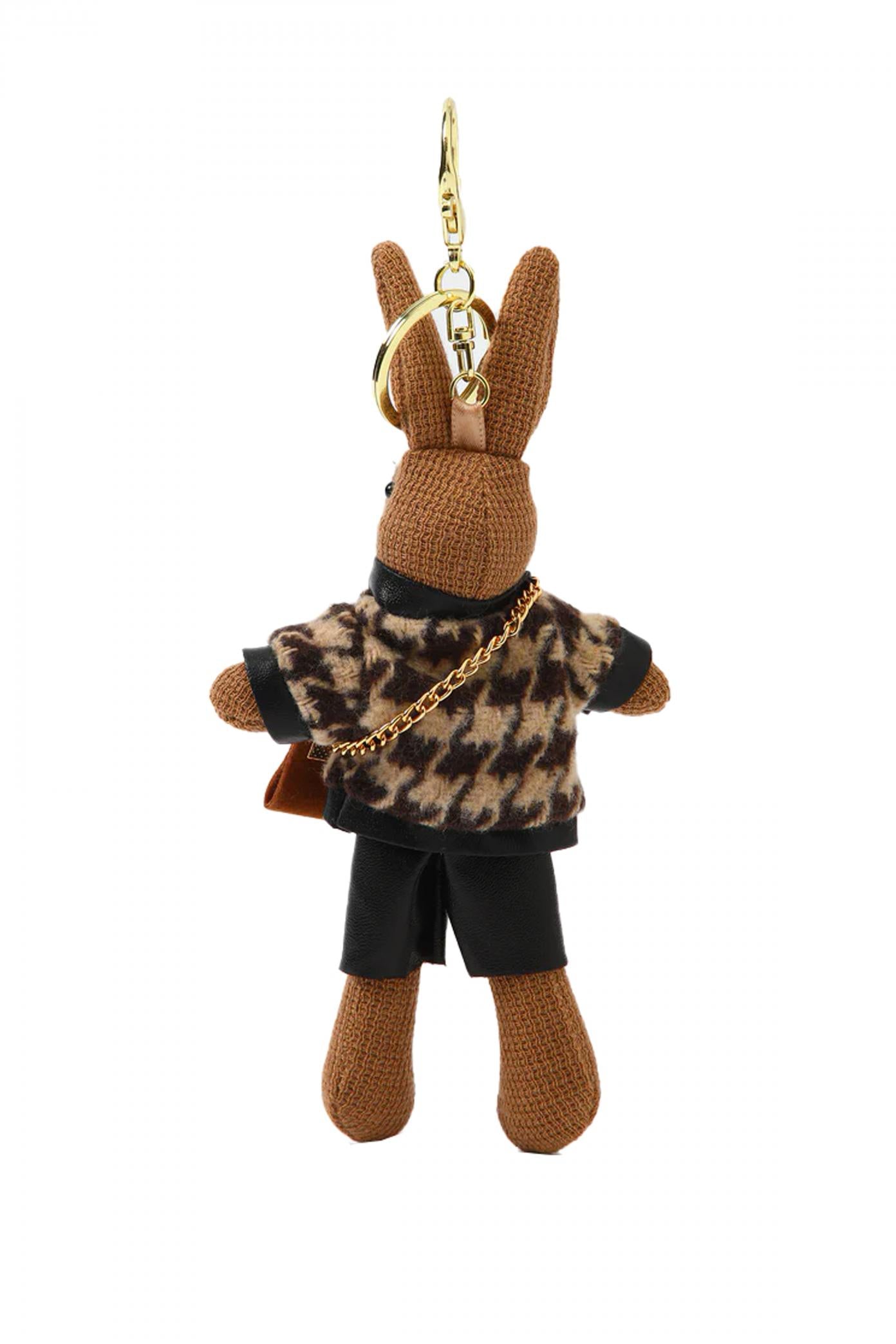 STICKY BESTIE  TEDDY BAG CHARM en color MARRON  (2)