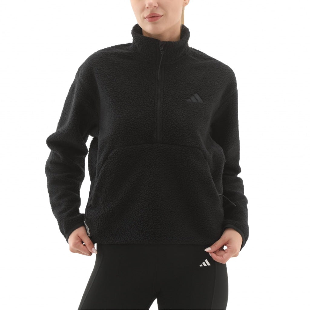 ADIDAS W CT FLEECE HZ en color NEGRO  (4)