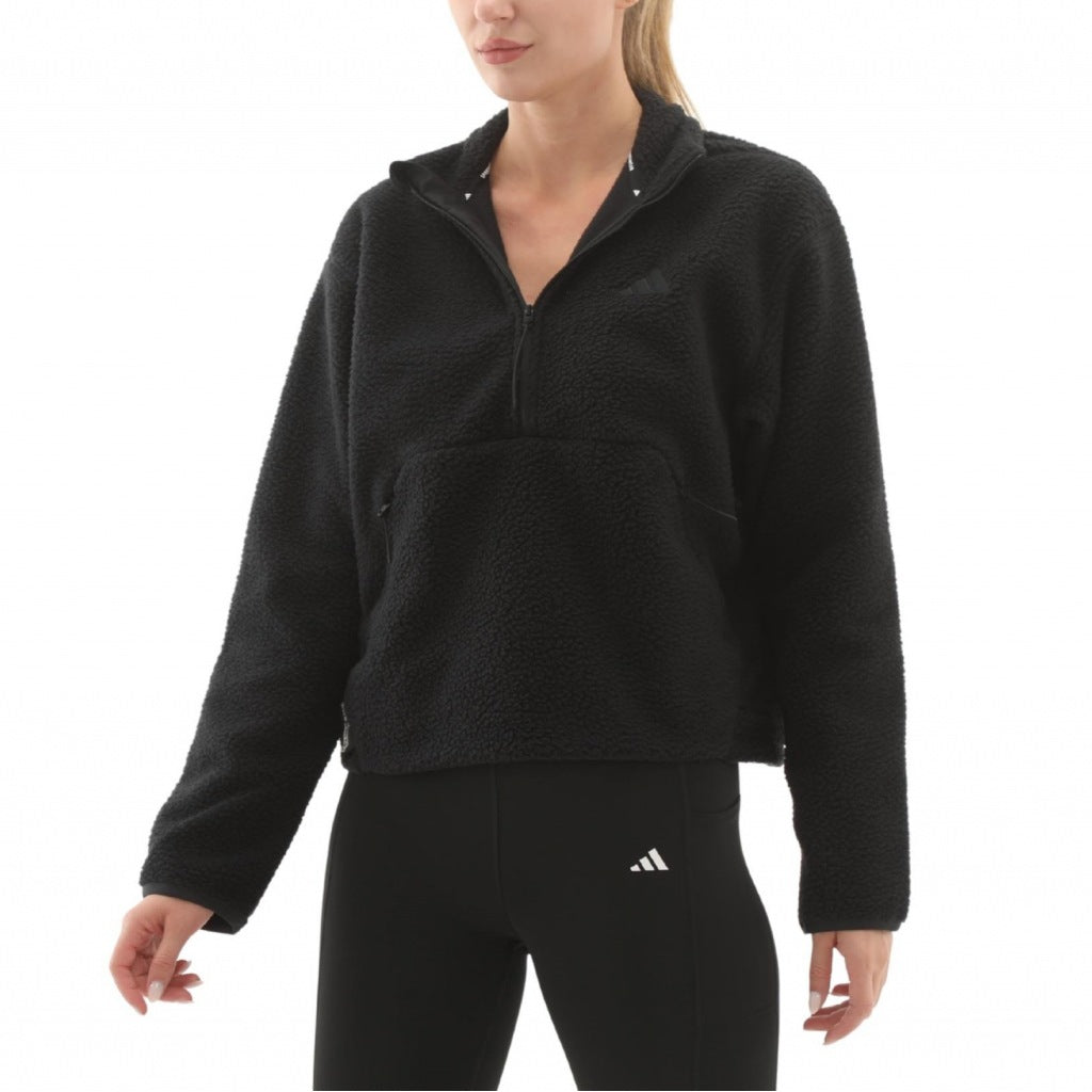 ADIDAS W CT FLEECE HZ en color NEGRO  (6)