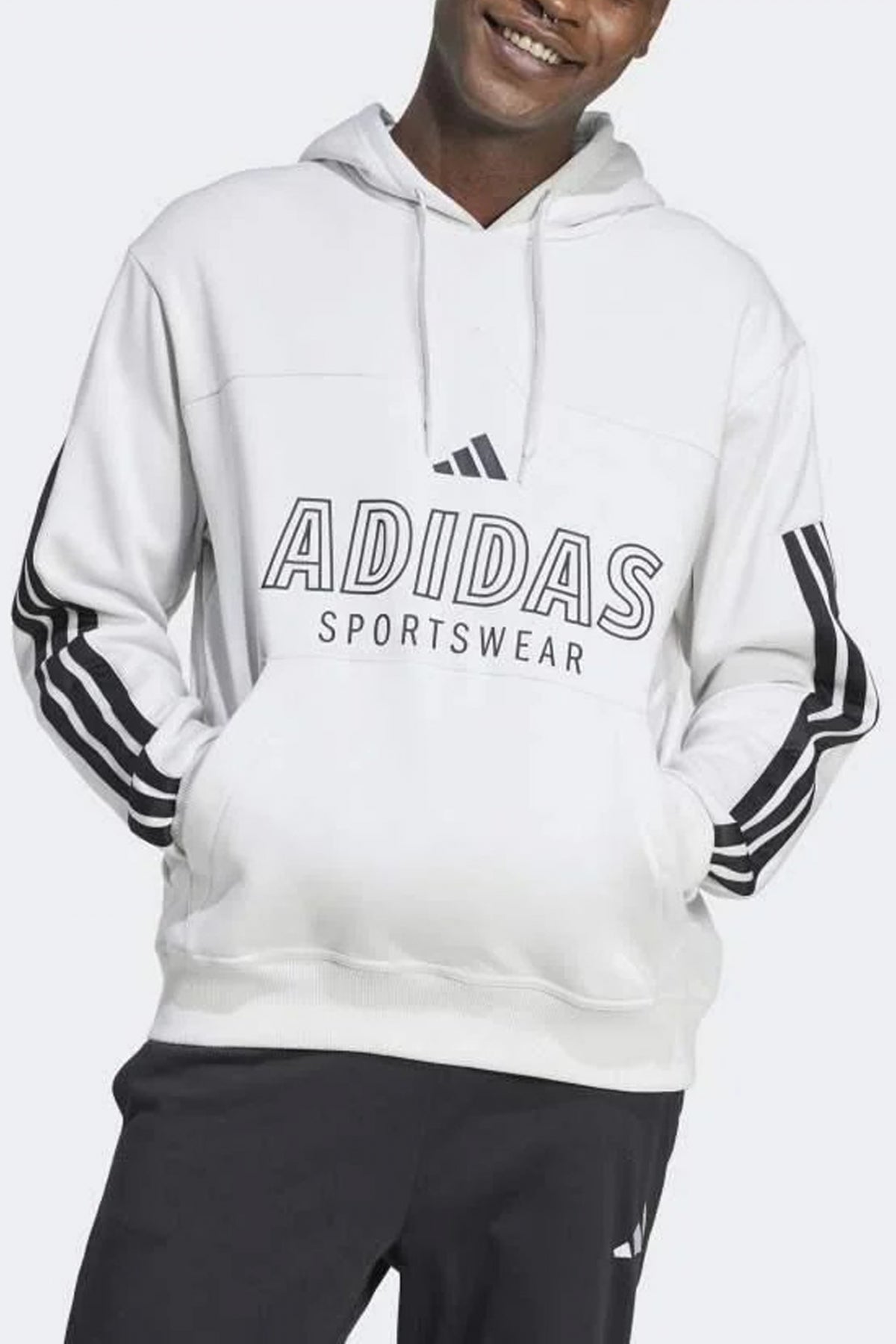 ADIDAS M TIRO FL HDY en color GRIS  (1)