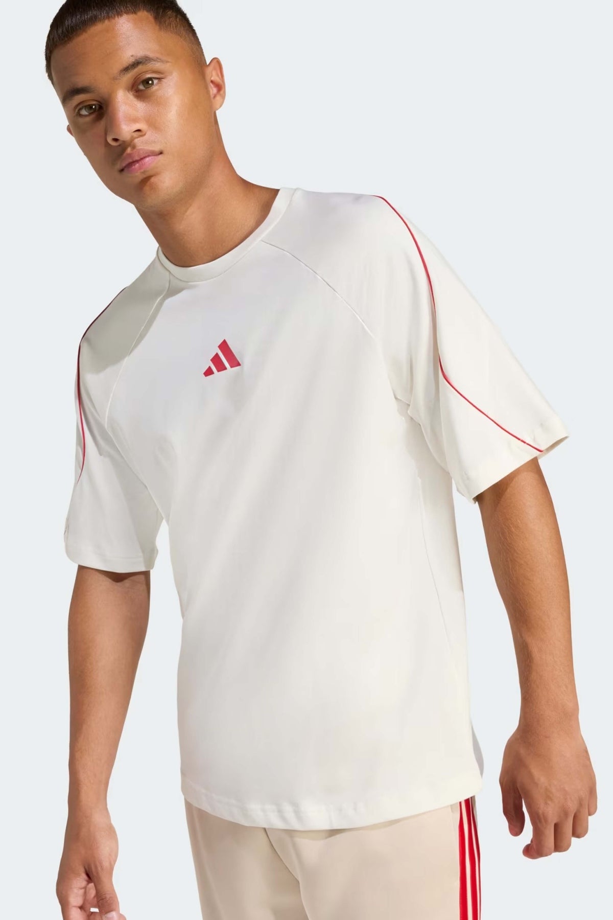 ADIDAS M STADIUM TEE en color BLANCO  (4)