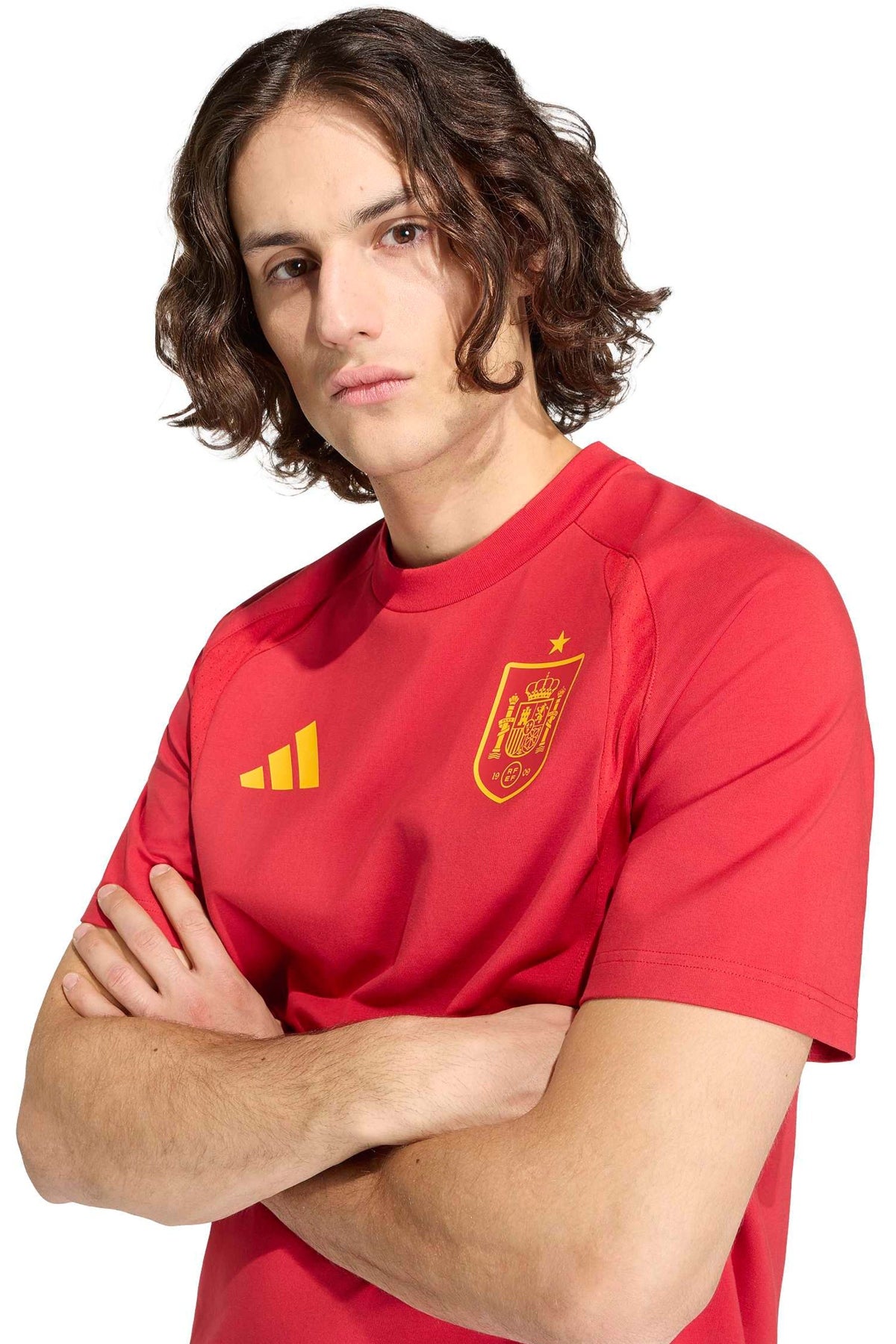 ADIDAS JZ FEF TT TEE en color ROJO  (5)