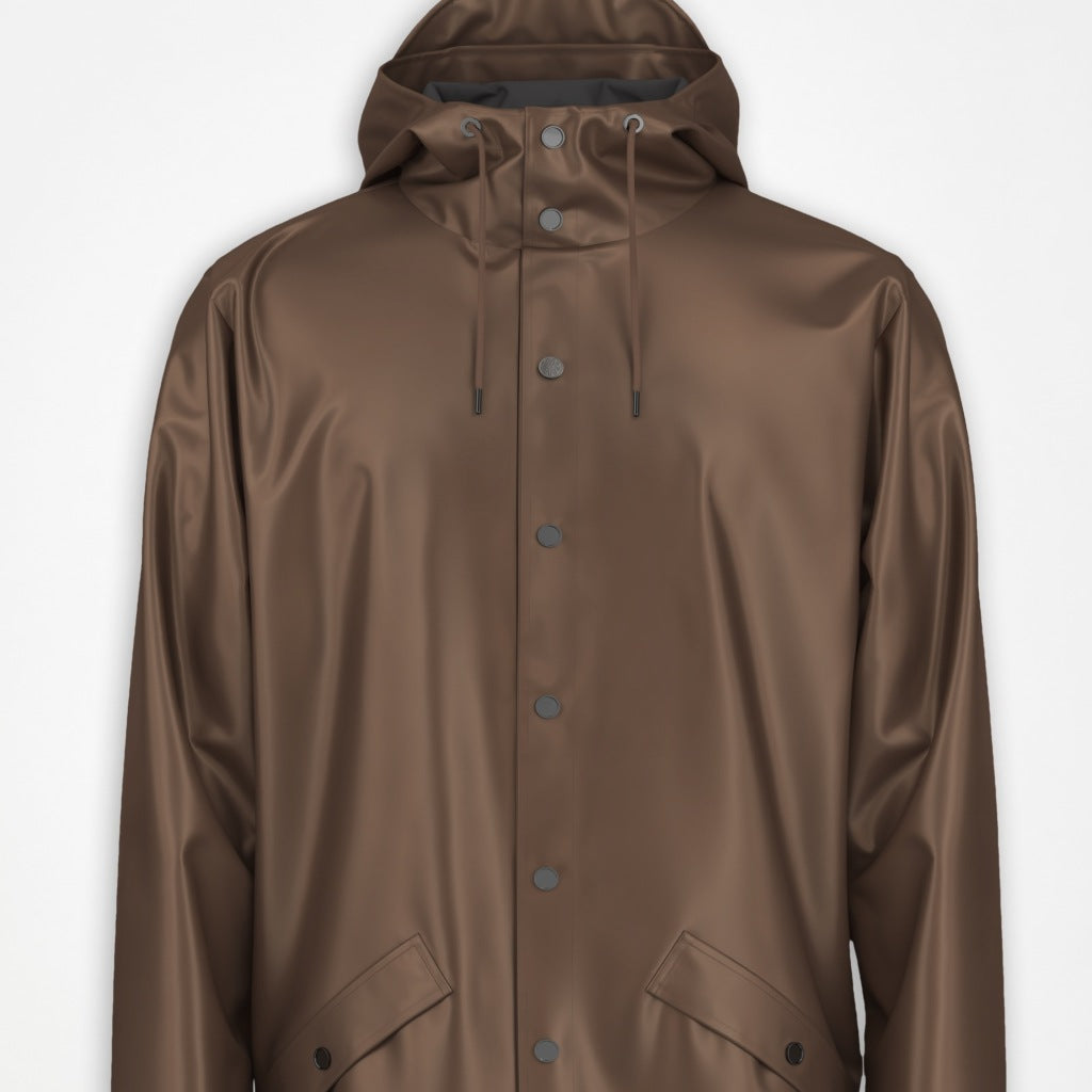 RAINS R LONG JACKET W en color MARRON  (4)