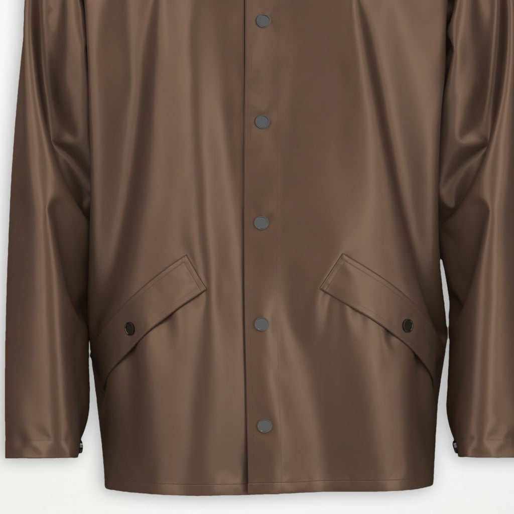 RAINS R LONG JACKET W en color MARRON  (5)