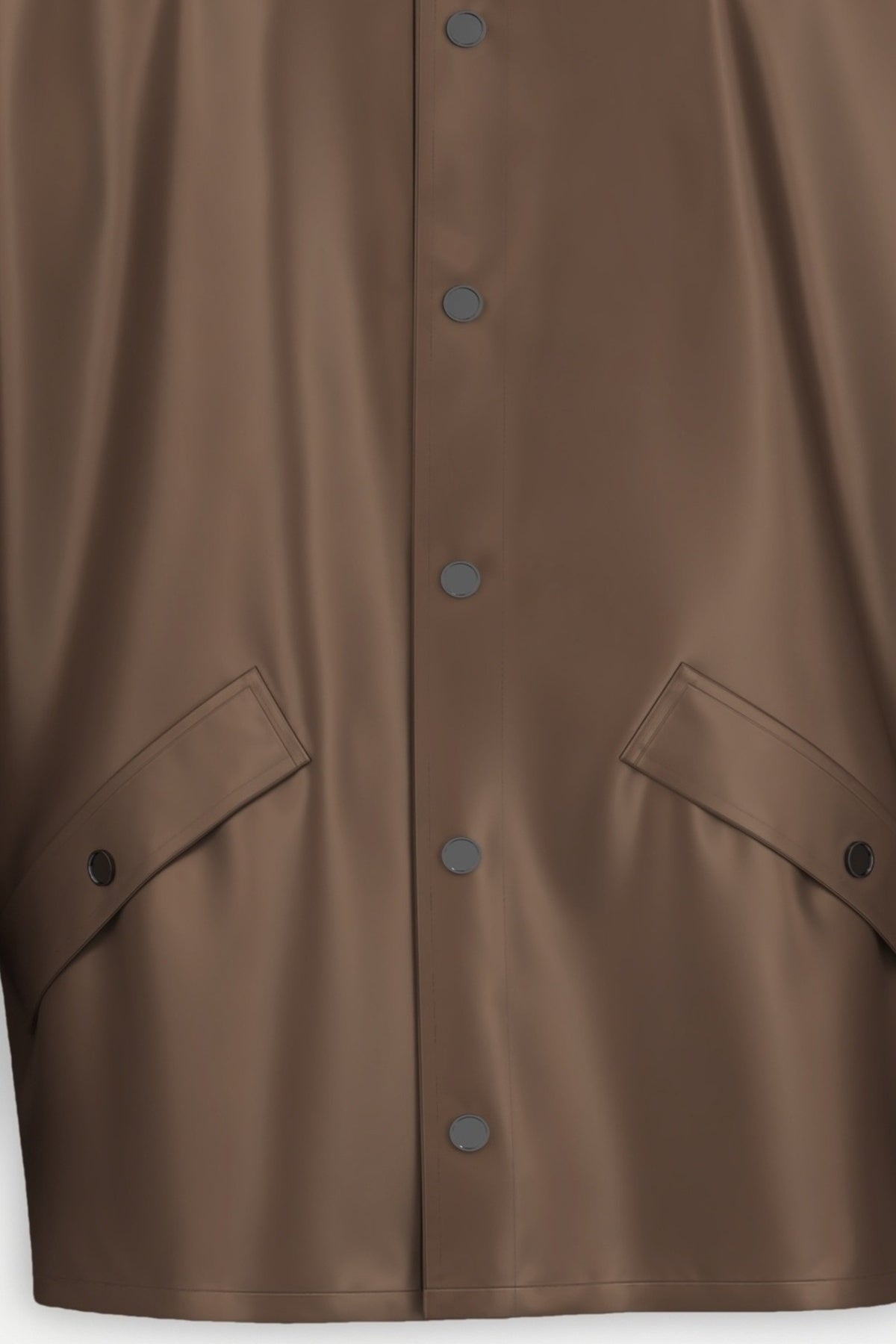 RAINS R LONG JACKET W en color MARRON  (2)