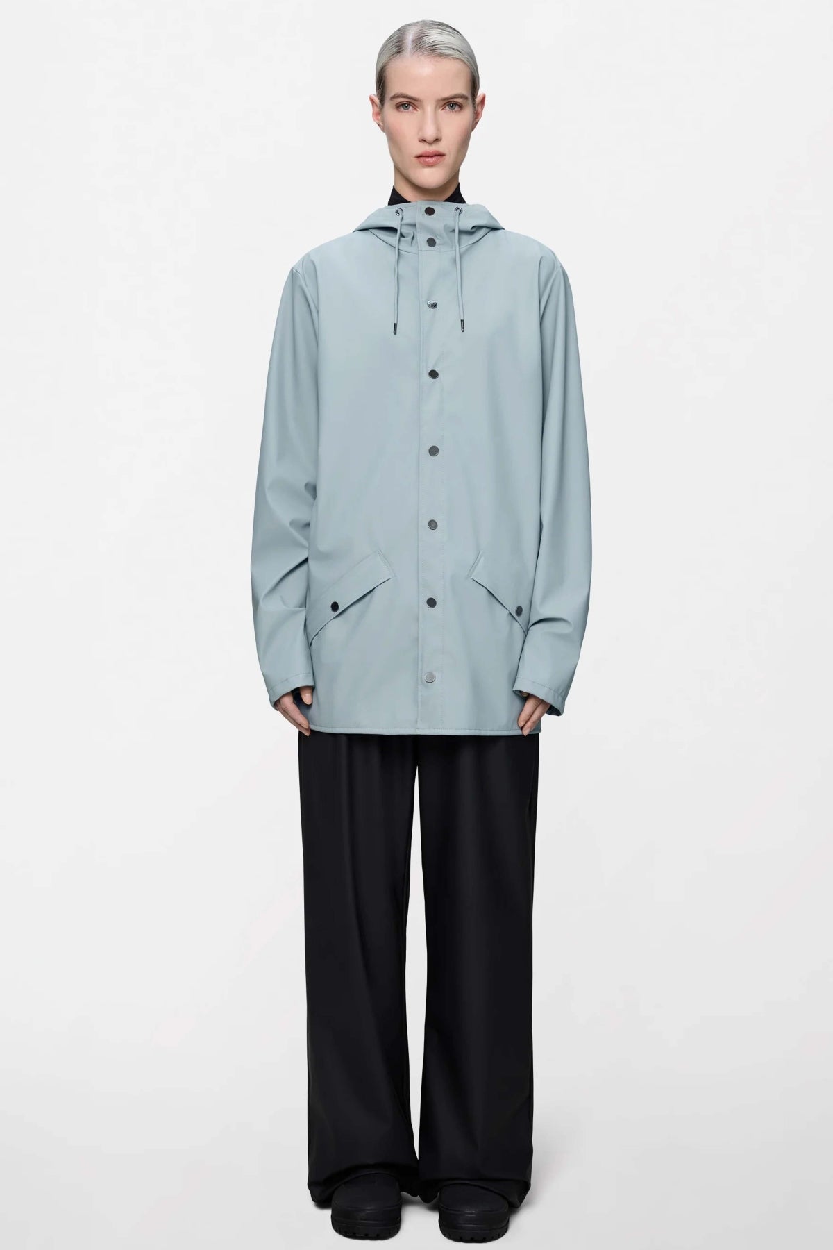 RAINS JACKET W en color GRIS  (1)