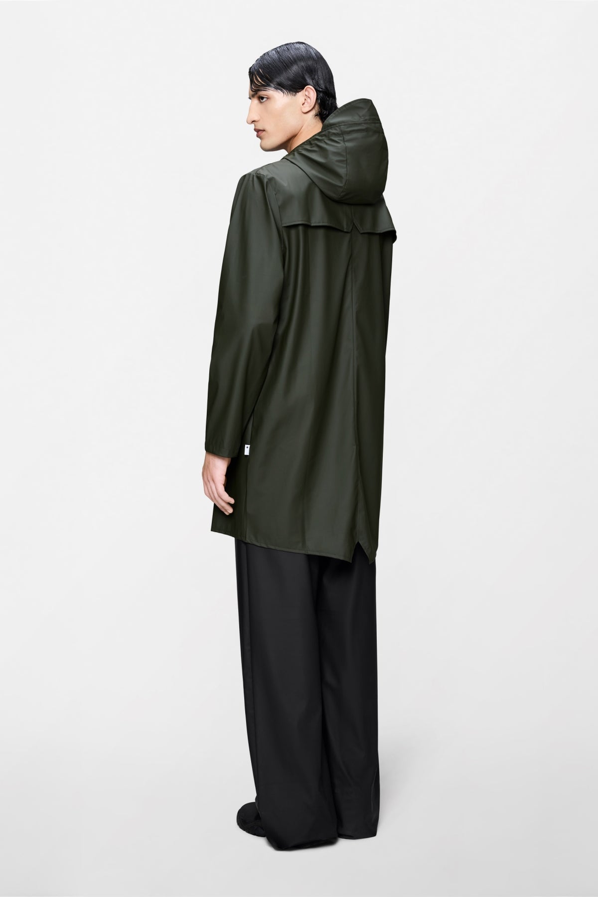 RAINS R LONG JACKET W en color AZUL  (2)