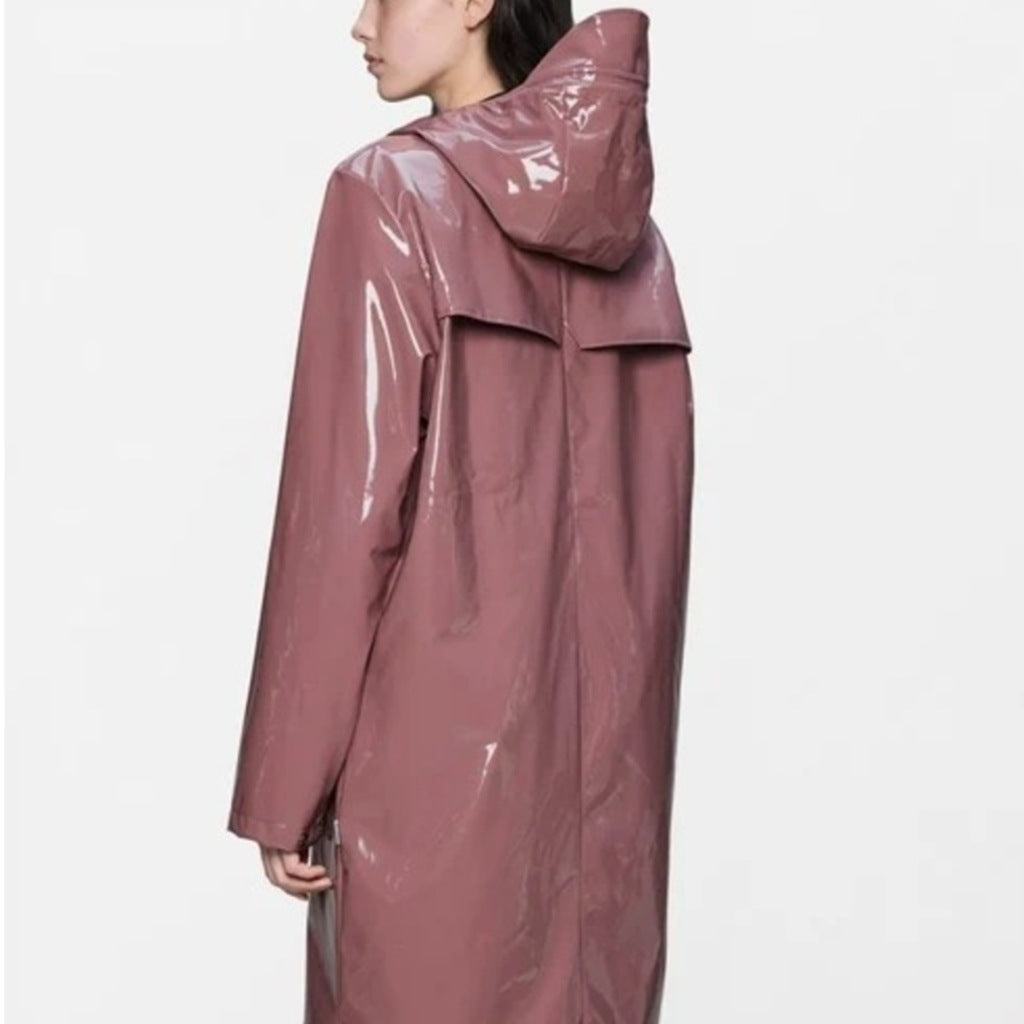 RAINS R LONG JACKET W en color ROSA  (5)