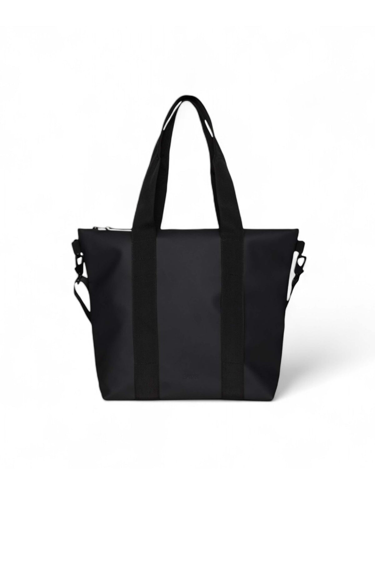 RAINS TOTE BAG MINI W en color NEGRO  (3)