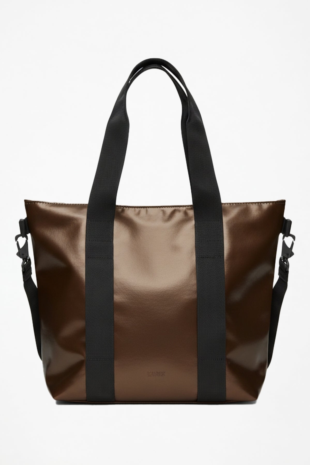 RAINS R TOTE BAG MINI W en color MARRON  (2)
