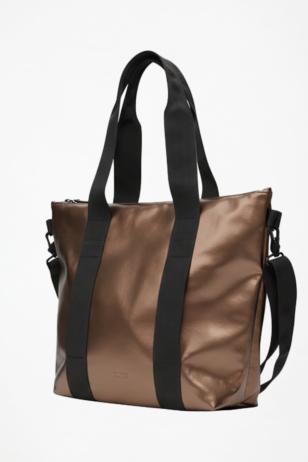 RAINS R TOTE BAG MINI W en color MARRON  (3)