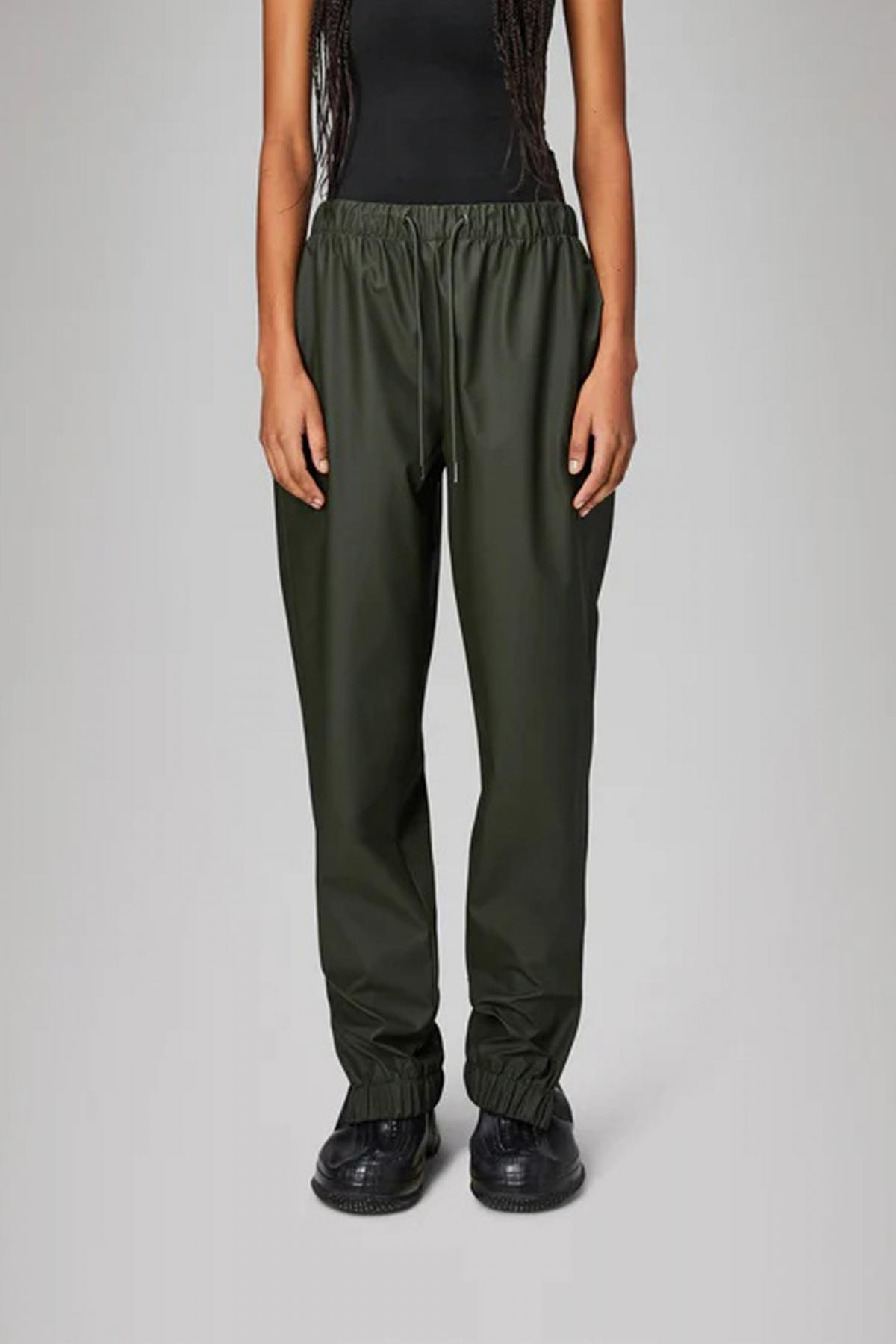 RAINS RAIN PANTS REGULAR W en color VERDE  (1)