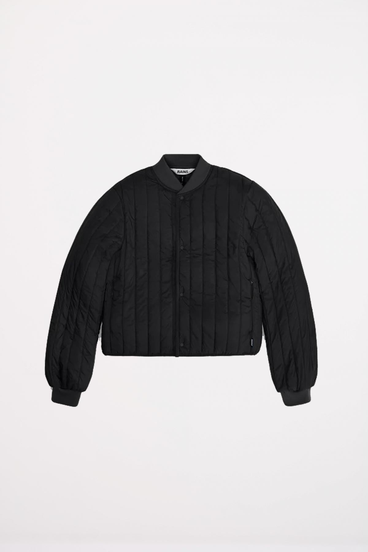 RAINS BANJA LINER BOMBER W JACKET en color NEGRO  (2)