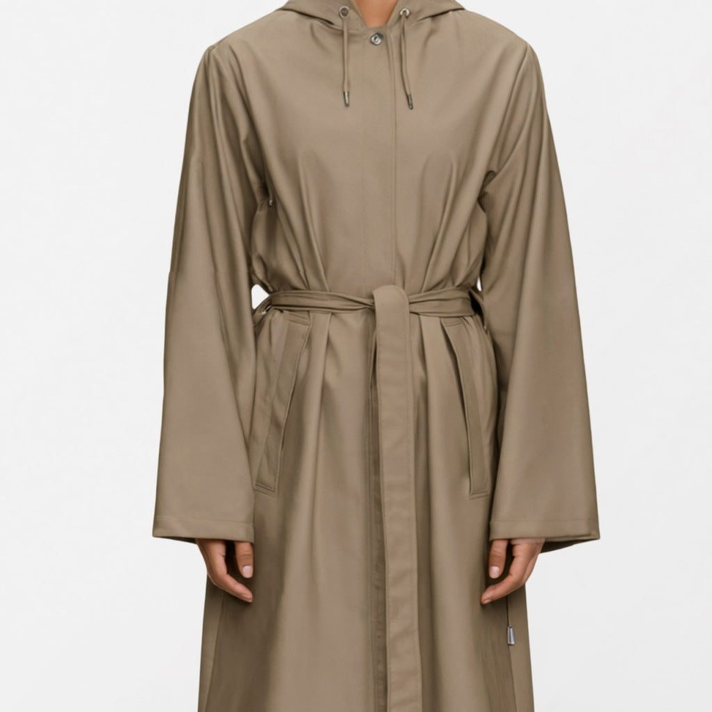 RAINS R LONGER W JACKET W en color MARRON CLARO  (6)