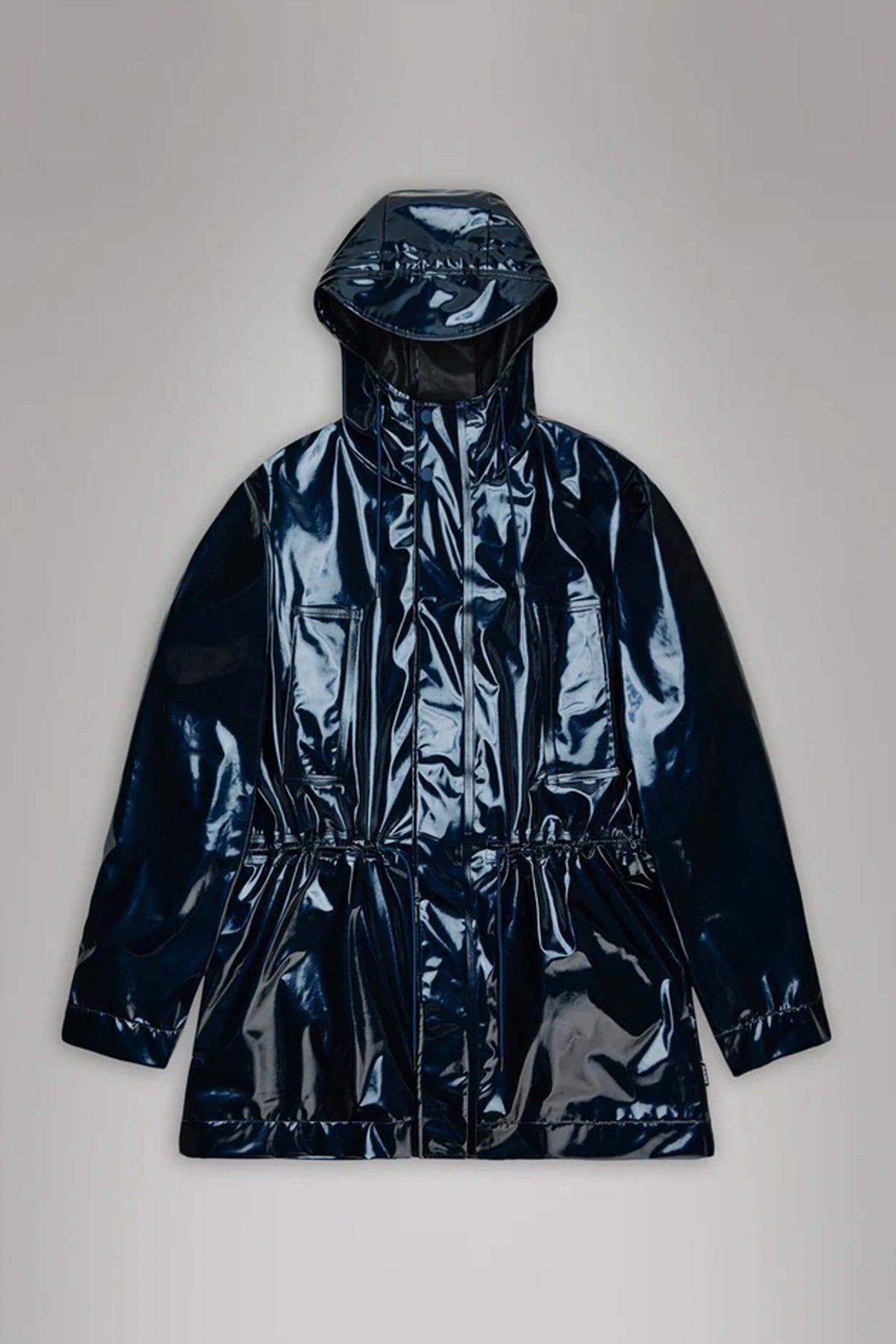 RAINS BOLD LONG JACKET W en color AZUL  (2)