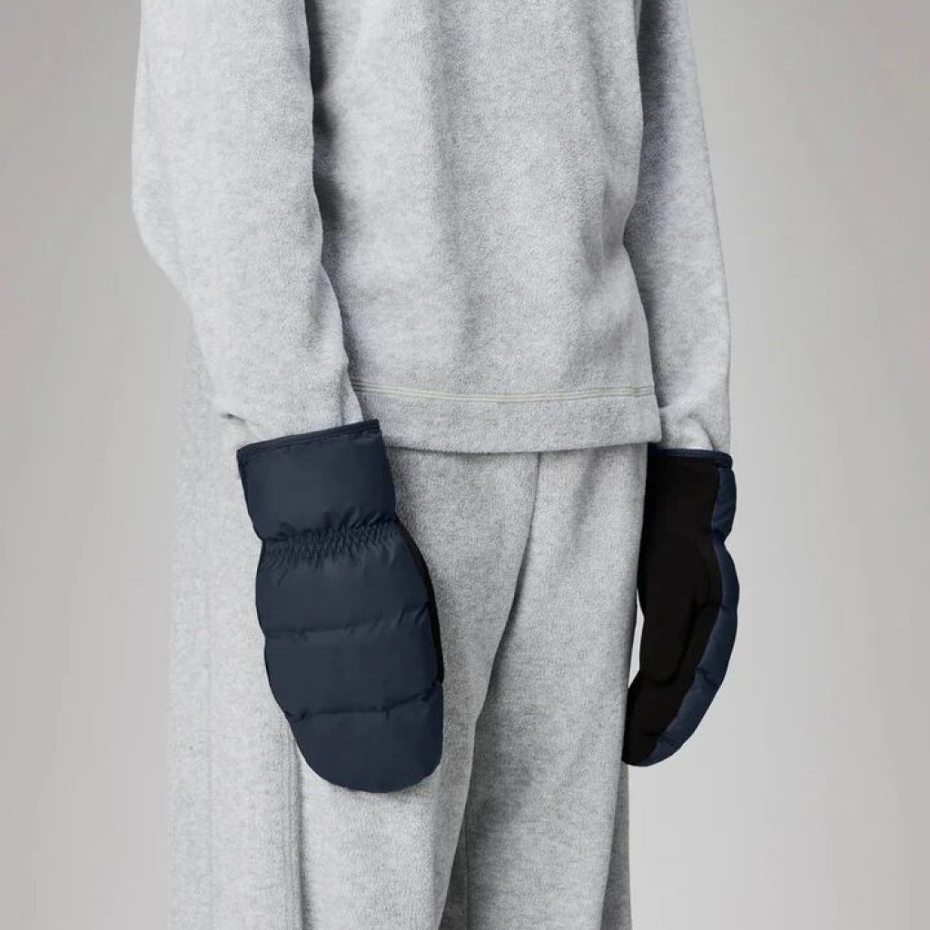 RAINS LOHJA PUFFER MITTENS WT en color AZUL  (4)