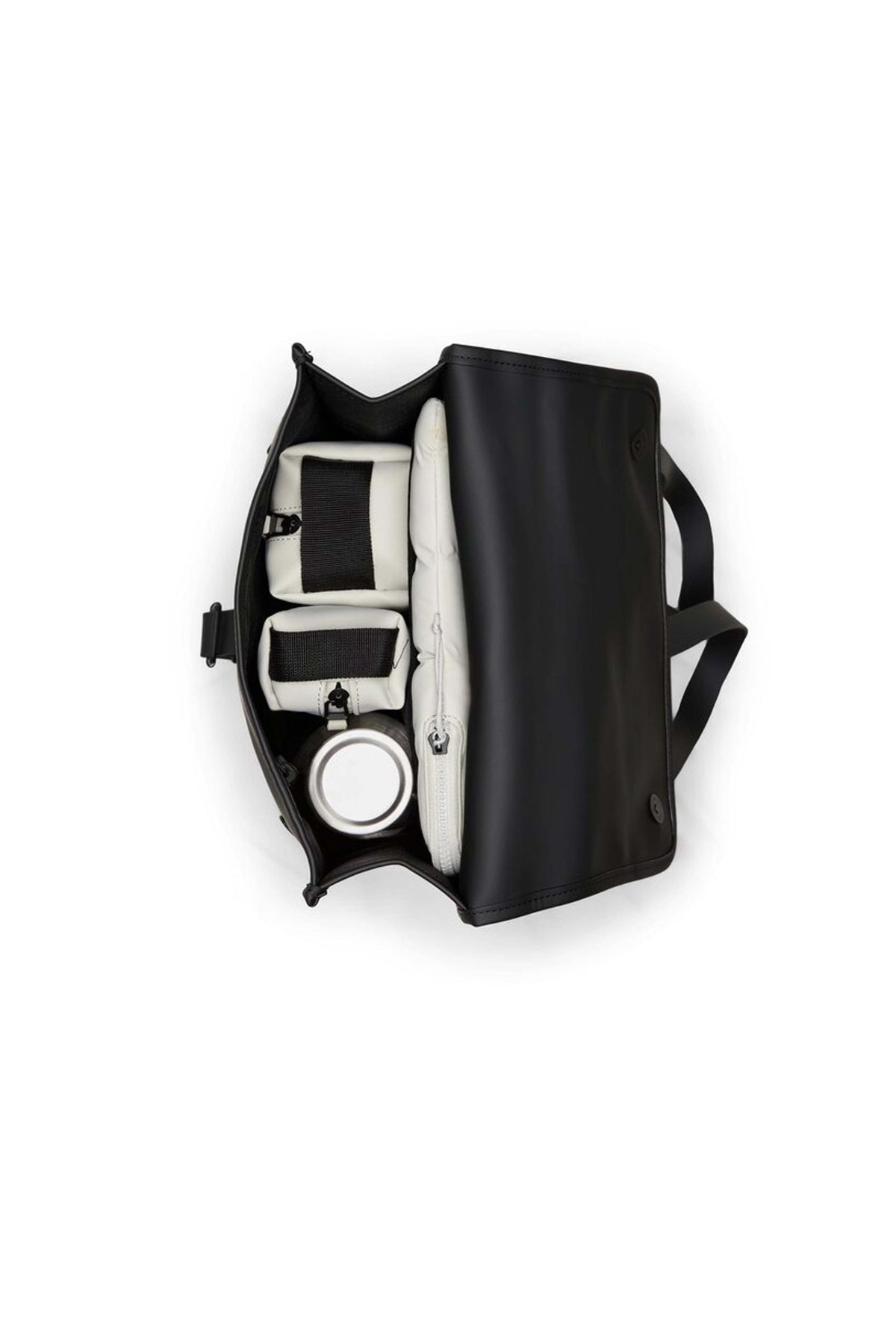 RAINS  BACKPACK MINI W en color NEGRO  (3)