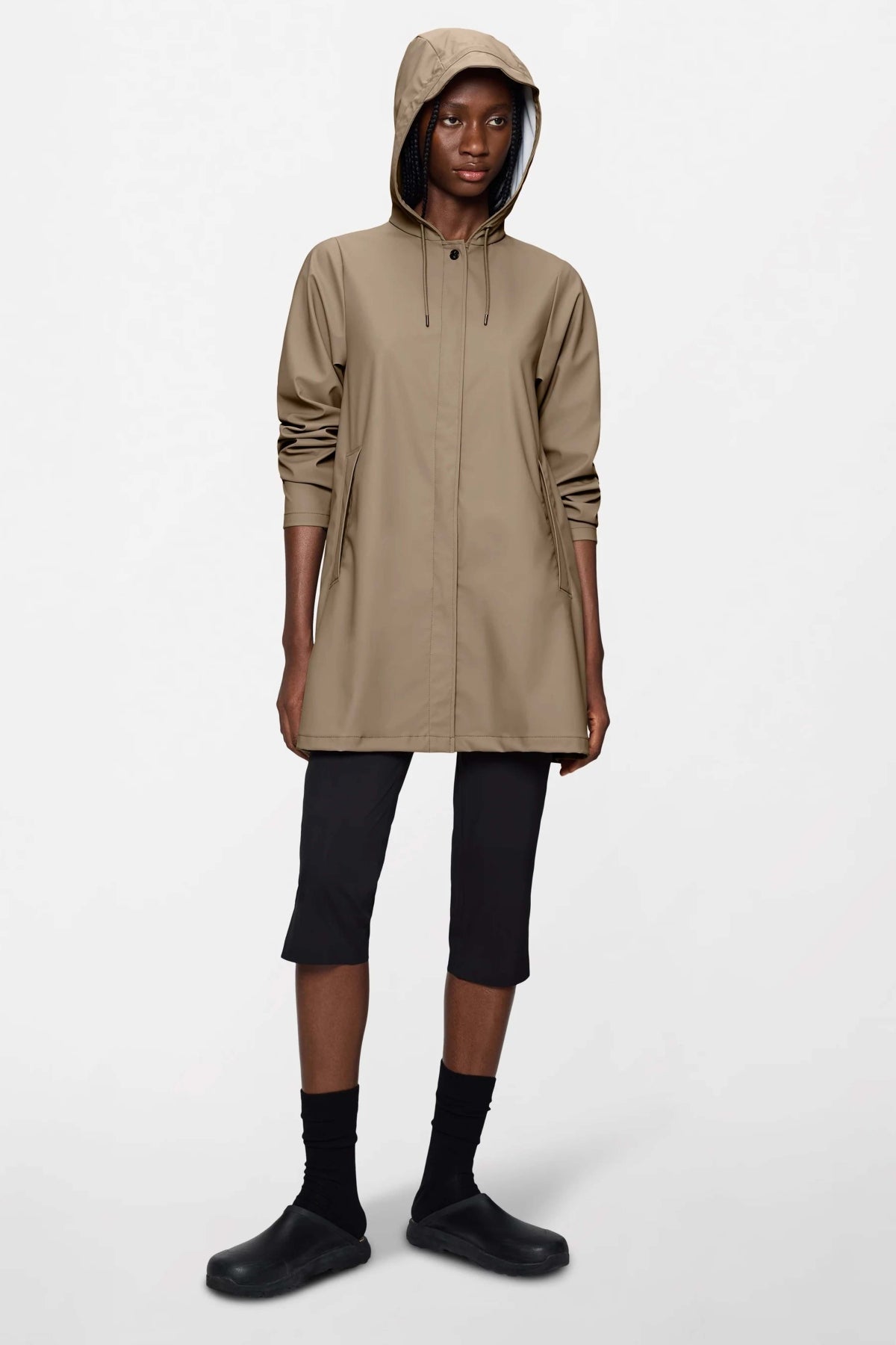 RAINS  LINE W JACKET W  en color MARRON  (3)