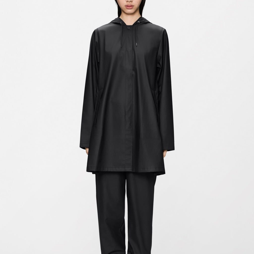 RAINS R LINE JACKET W en color NEGRO  (4)