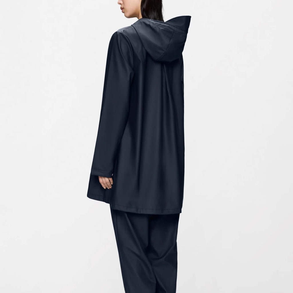 RAINS  LINE W JACKET W  en color AZUL  (5)