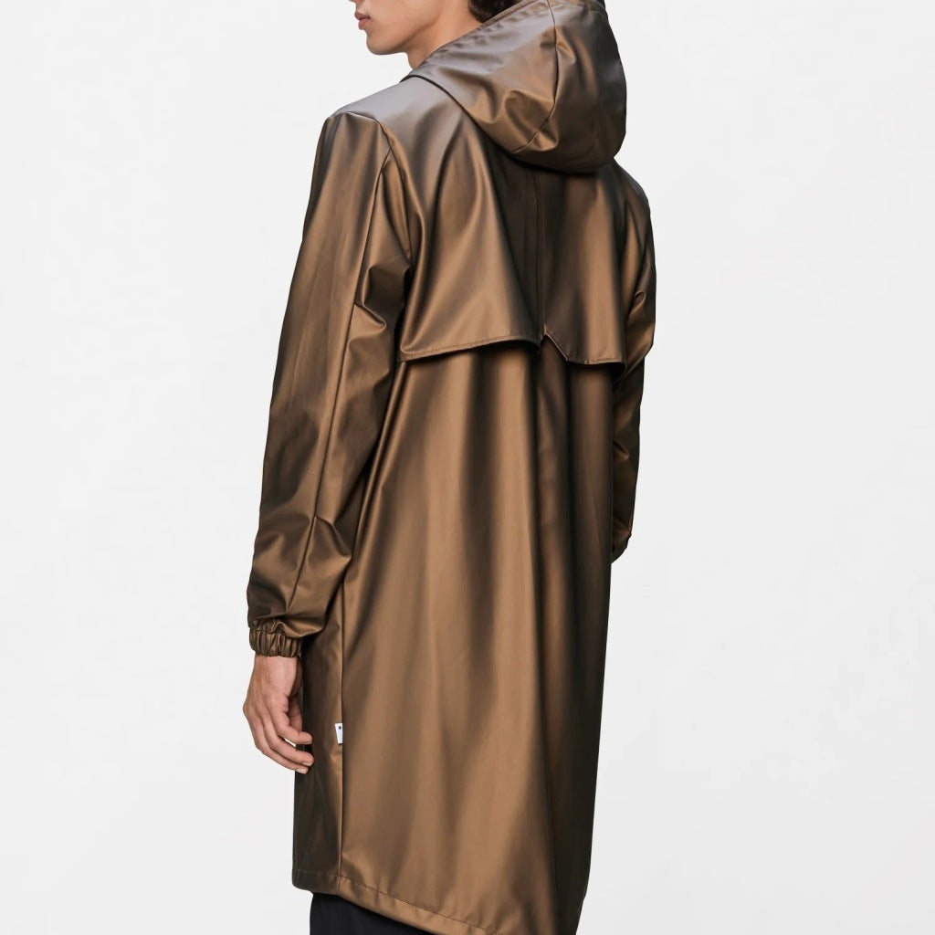 RAINS R FISHTAIL PARKA W en color MARRON  (5)