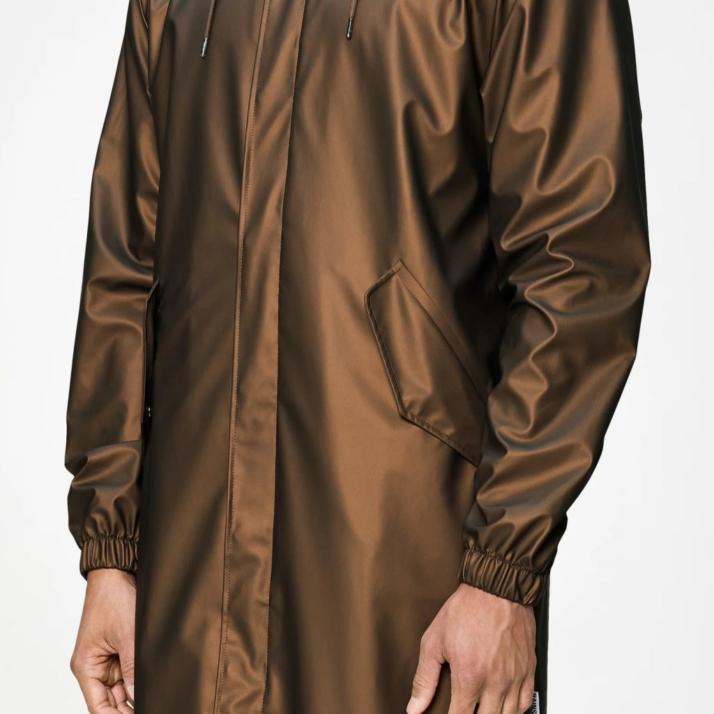 RAINS R FISHTAIL PARKA W en color MARRON  (6)