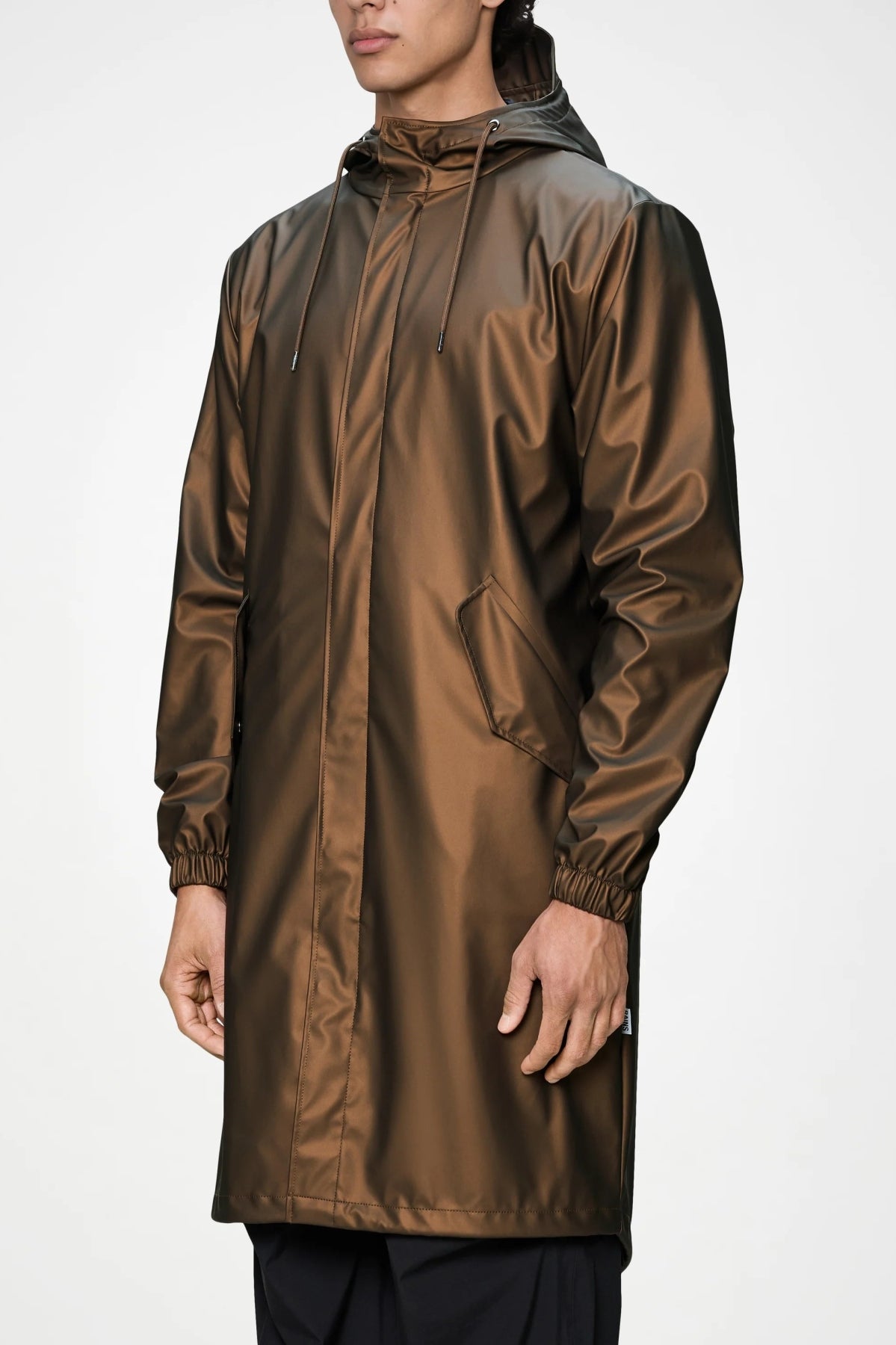 RAINS R FISHTAIL PARKA W en color MARRON  (3)