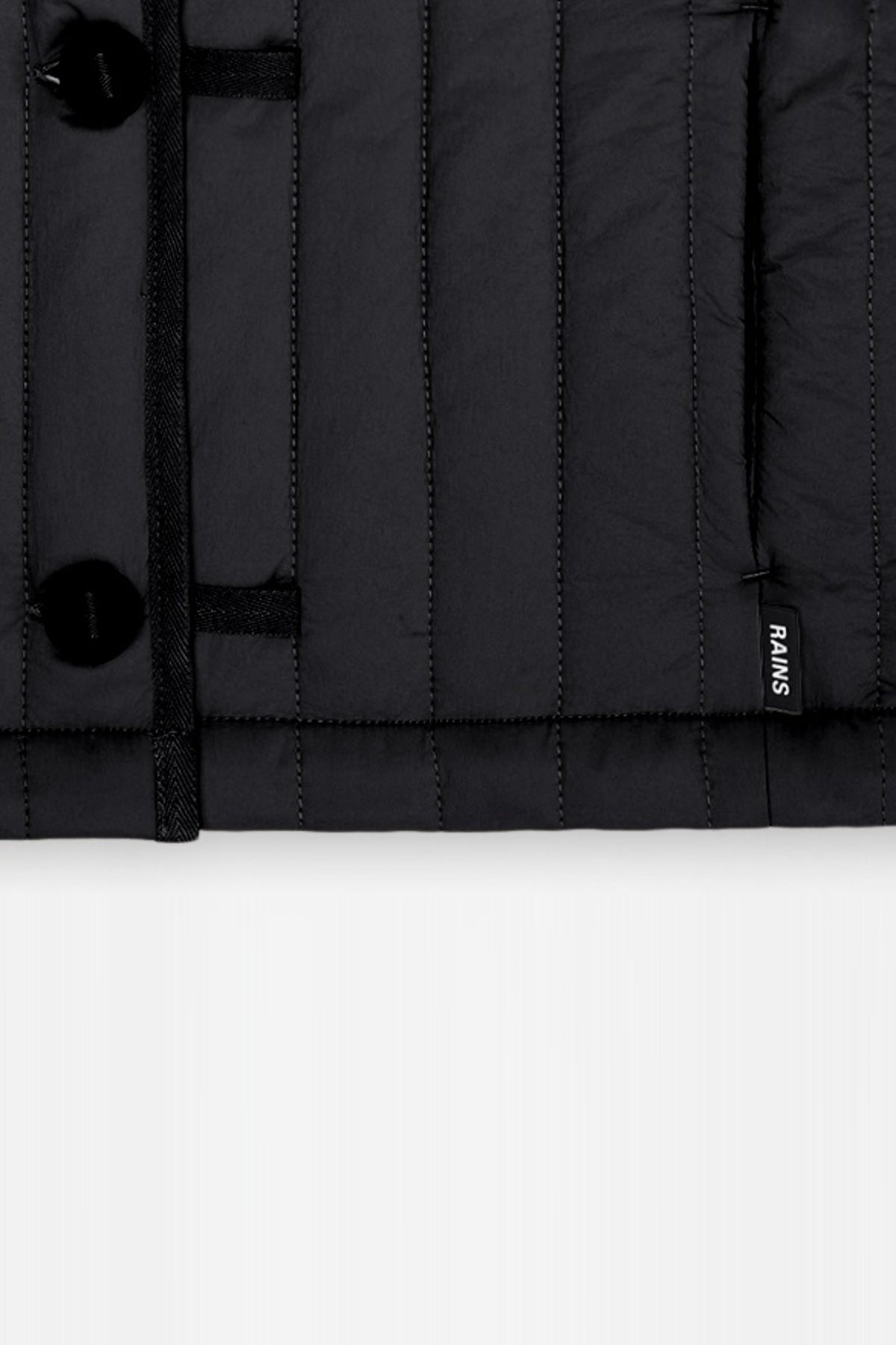 RAINS R BANJA SHORT LINER VEST T en color NEGRO  (3)