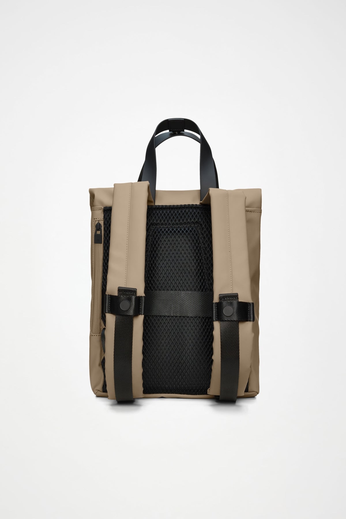 RAINS R TOTE BACKPACK MINI W en color NEGRO  (2)