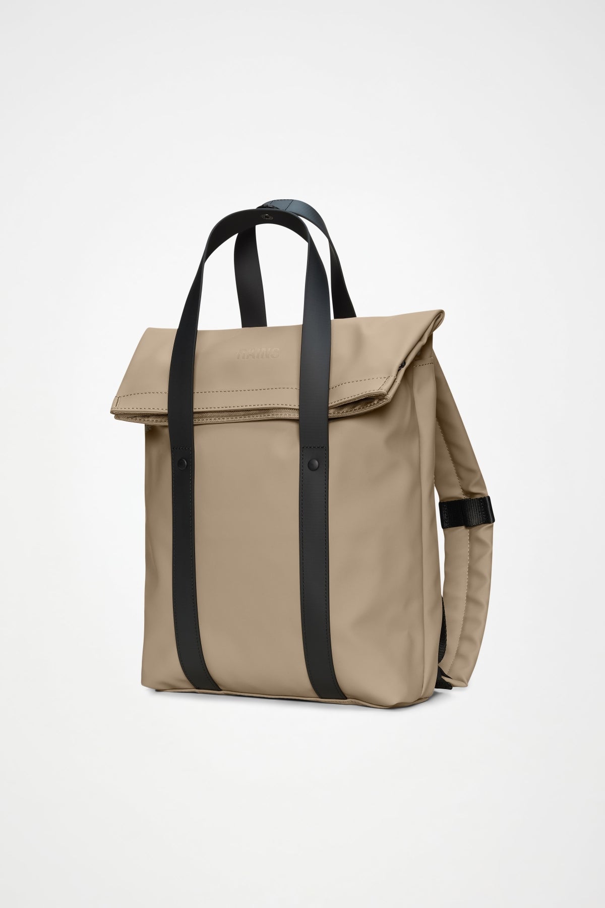 RAINS R TOTE BACKPACK MINI W en color NEGRO  (3)