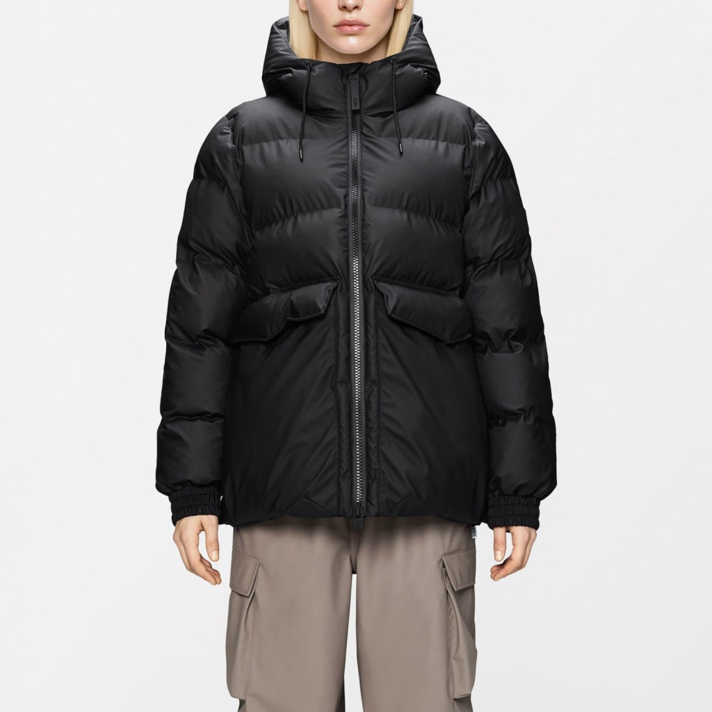 RAINS R ALTA LINE PUFFER JACKET WT en color NEGRO  (6)