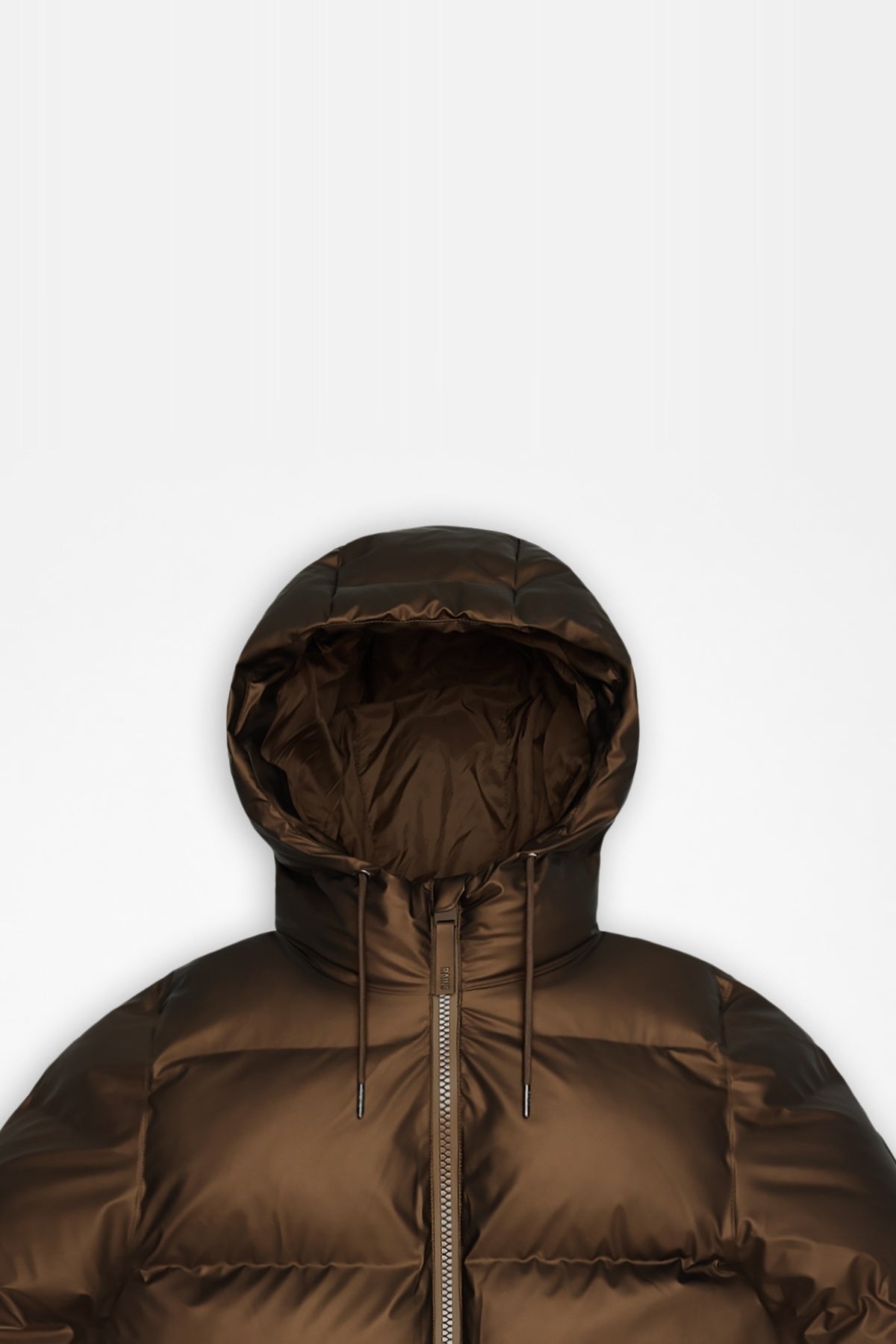 RAINS R ALTA LINE PUFFER JACKET WT en color BRONCE  (3)