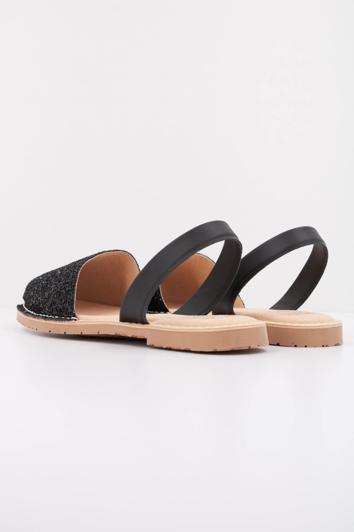 RIA MENORCA   SANDALIA GLITTER en color NEGRO  (4)