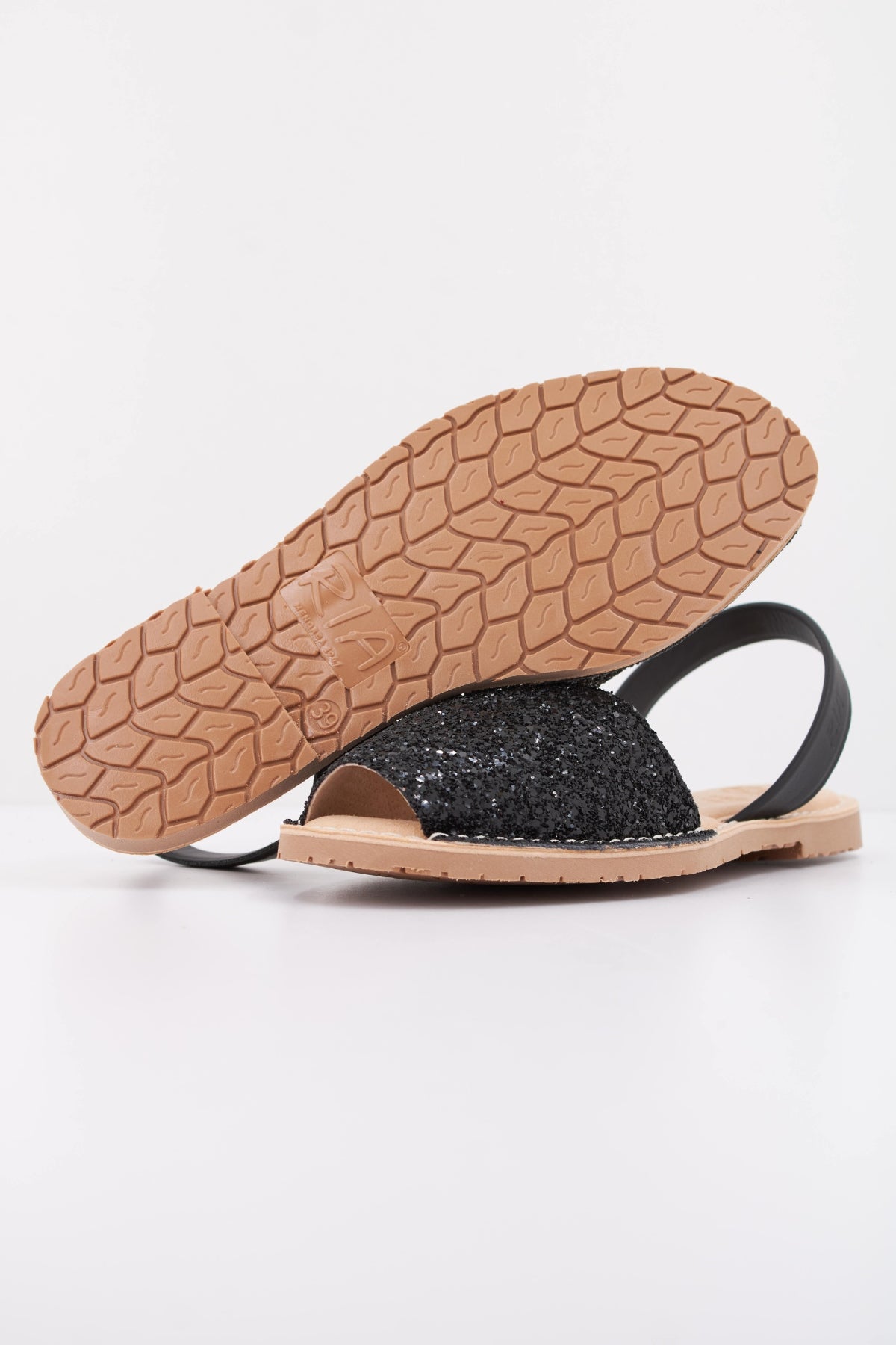 RIA MENORCA   SANDALIA GLITTER en color NEGRO  (5)