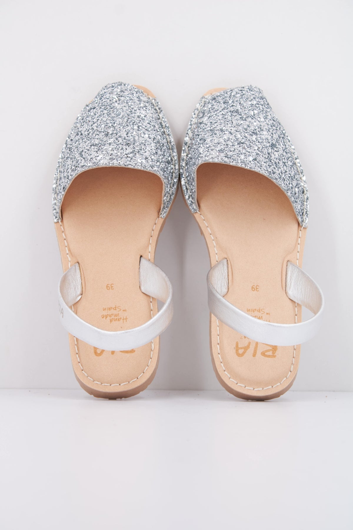 RIA MENORCA   SANDALIA GLITTER en color PLATA  (3)