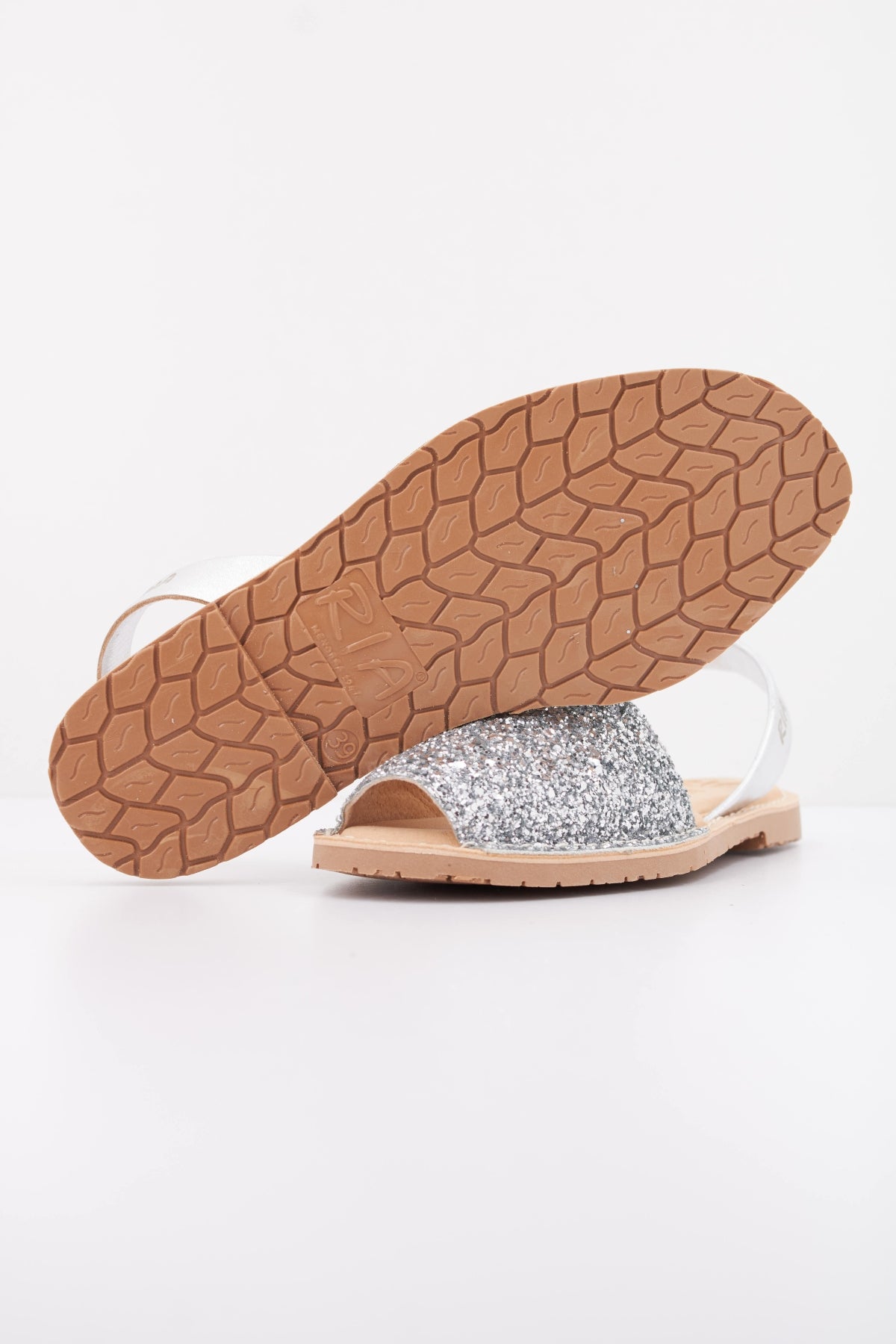 RIA MENORCA   SANDALIA GLITTER en color PLATA  (5)