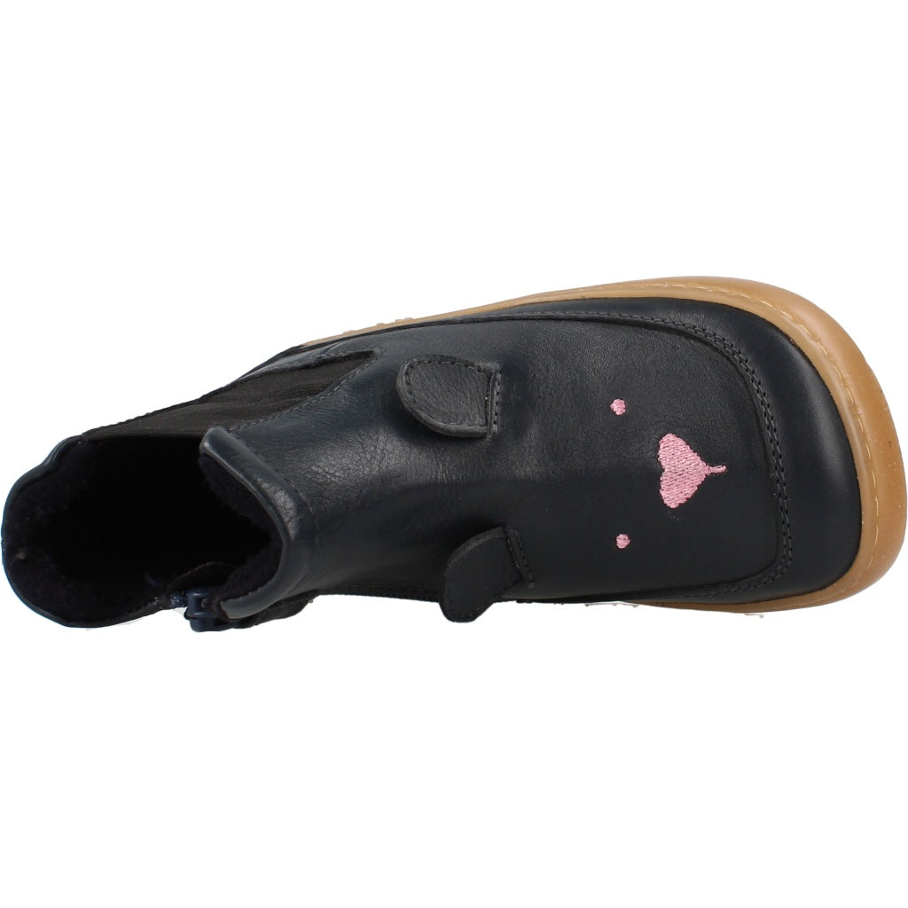 CHETTO BOTIN BAREFOOT PIEL CONEJITO CON ELASTIC en color AZUL  (7)
