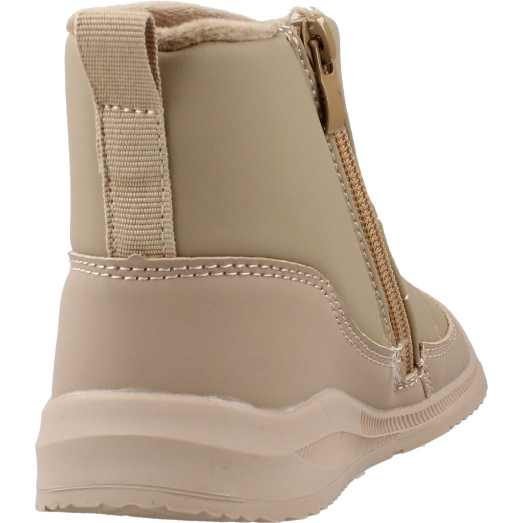 CHETTO BOTA BAREFOOT CREMALLERA LATERAL en color BEIS  (3)