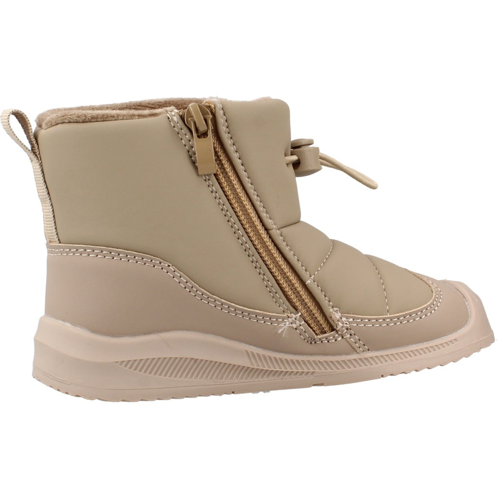 CHETTO BOTA BAREFOOT CREMALLERA LATERAL en color BEIS  (4)