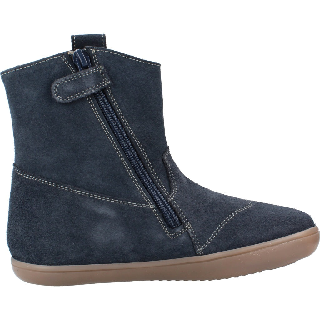 CHETTO BOTA DE PIEL - TIPO CAMPERA - WATERPROOF en color AZUL  (4)